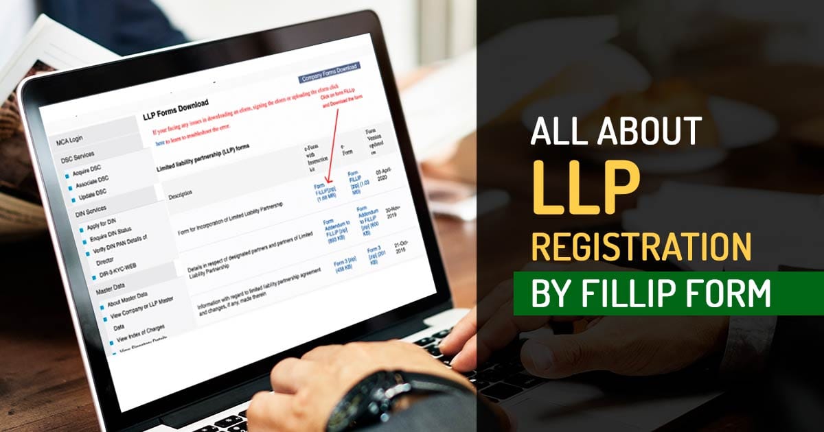 Llp Registration Fillip Form Mca Portal